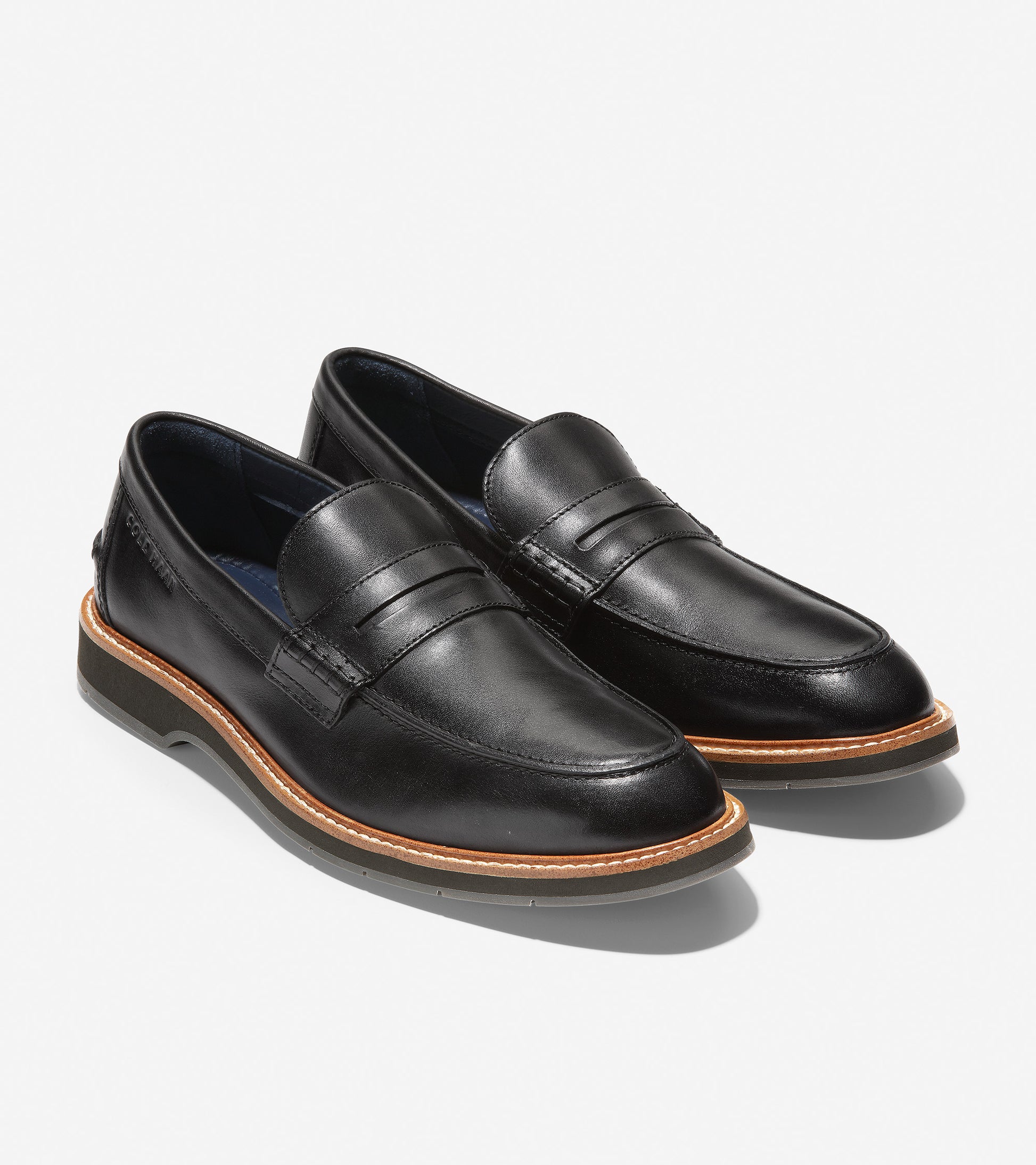 ColeHaan-Morris Penny Loafer-c32524-Black Leather