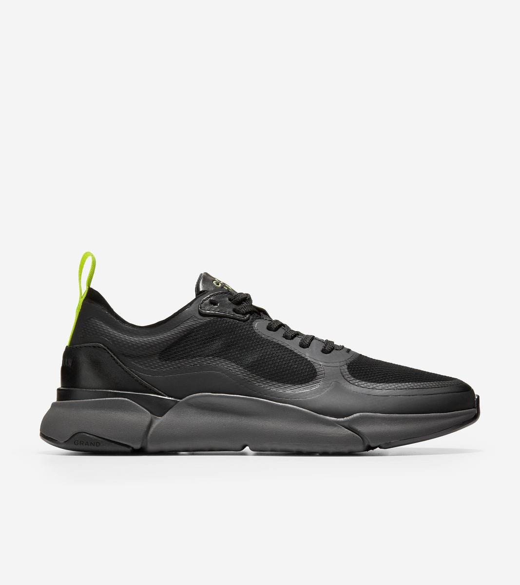 c33045-Men's Grandsport Trainer-Black-Safety Yellow