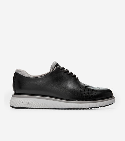 ColeHaan-ZERØGRAND Eon Wingtip Oxford-c33365-Black-Ironstone-Vapor Grey