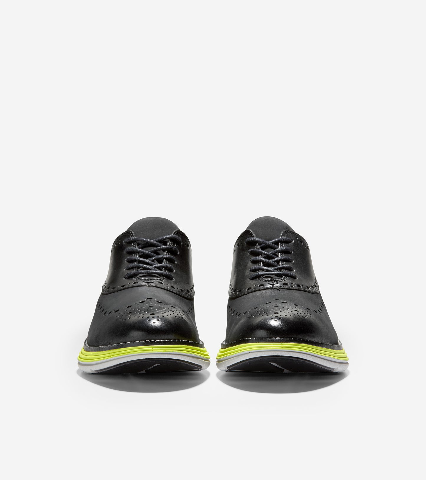 ColeHaan-ØriginalGrand Ultra Wingtip Oxford-c33670-Black-Safety Yellow