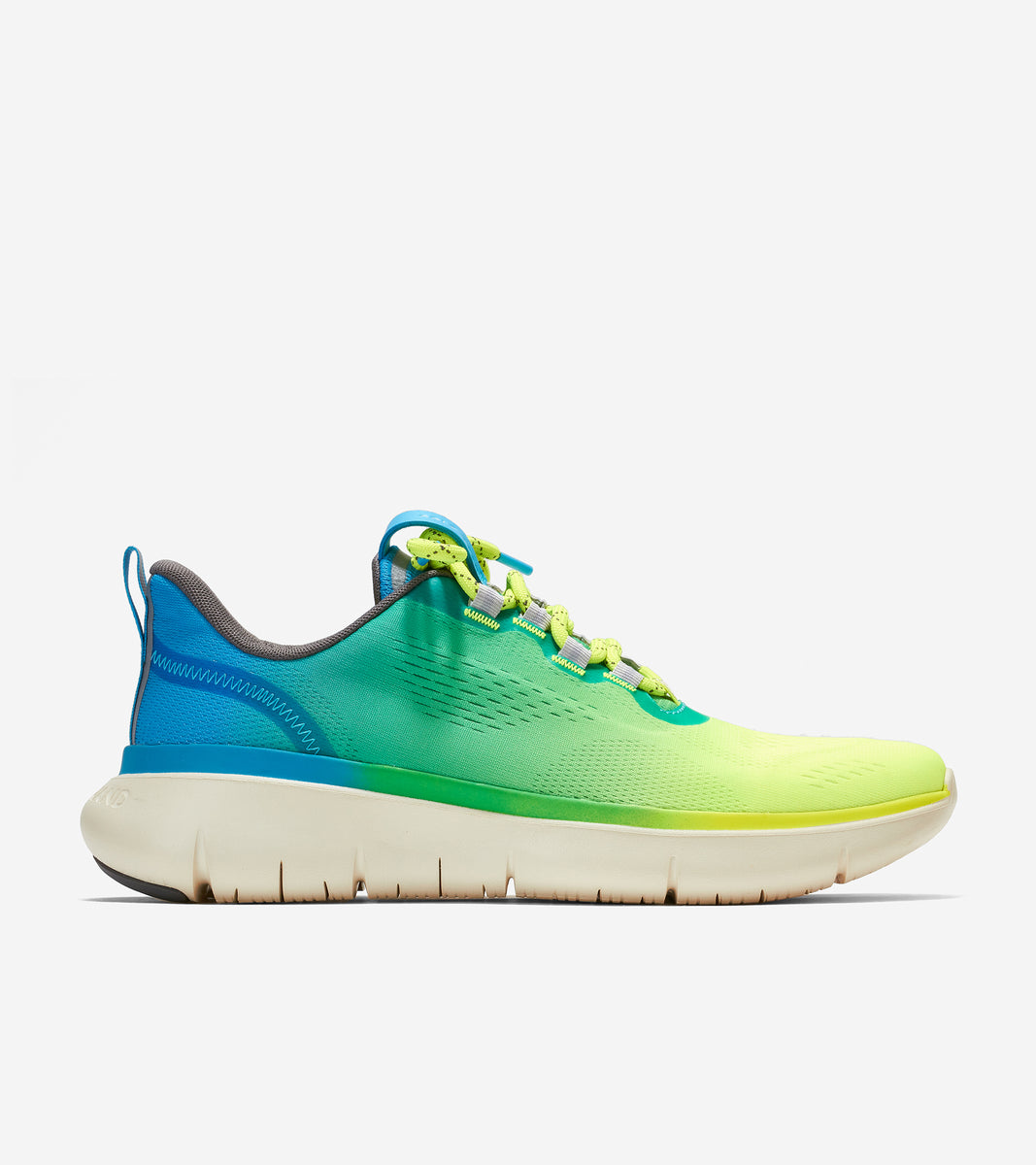 ColeHaan-ZERØGRAND Journey Running Sneaker-c34219-Blue-Lime Green