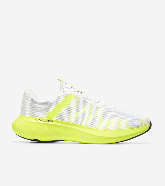 ColeHaan-ZERØGRAND Outpace 2 Running Shoe-c34291-Nimbus Cloud-Safety Yellow