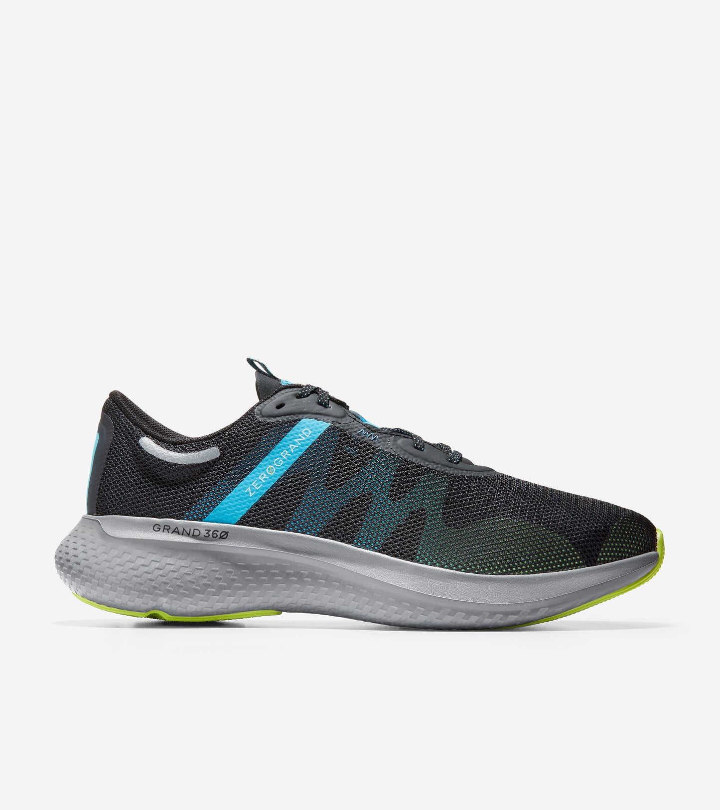 ColeHaan-ZERØGRAND Outpace 2 Running Shoe-c34294-Black-Cyan-Lime