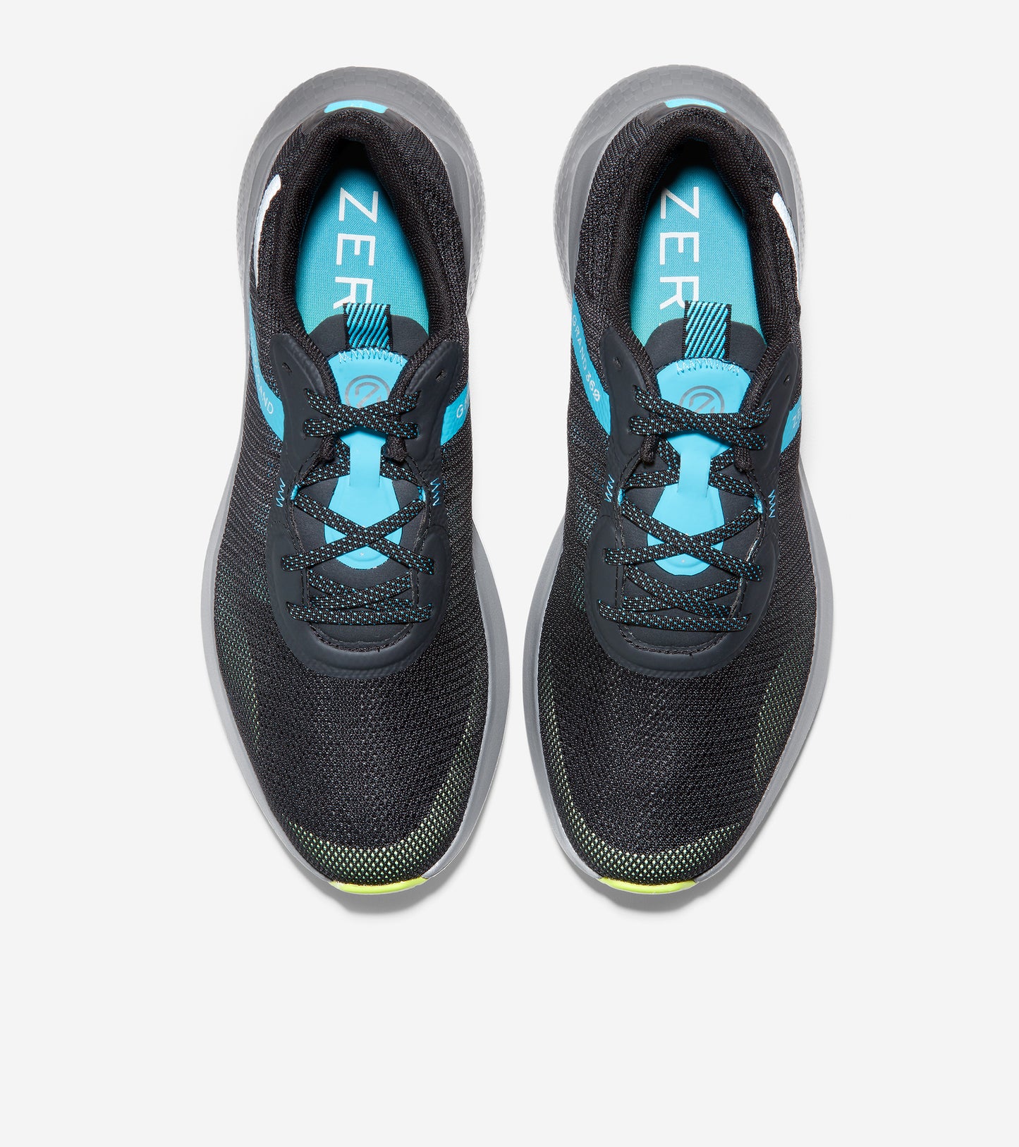 ColeHaan-ZERØGRAND Outpace 2 Running Shoe-c34294-Black-Cyan-Lime