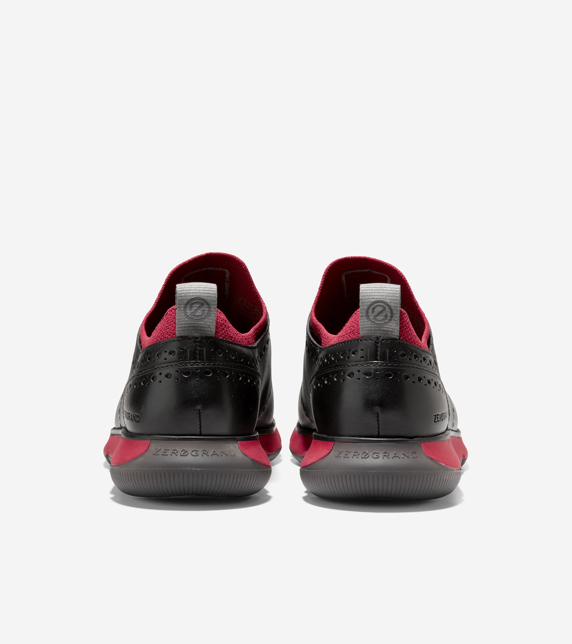 c34401-4.ZERØGRAND Wingtip Oxford-Black-Rio Red