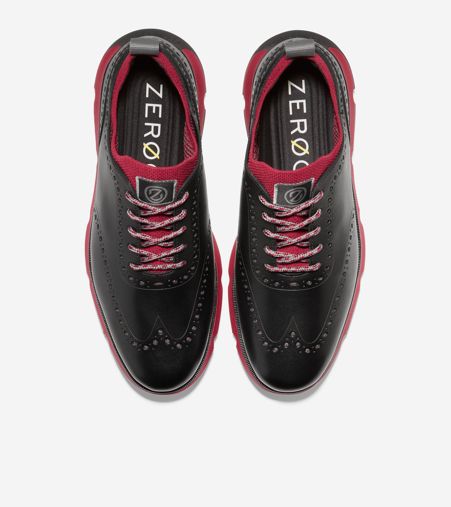 c34401-4.ZERØGRAND Wingtip Oxford-Black-Rio Red