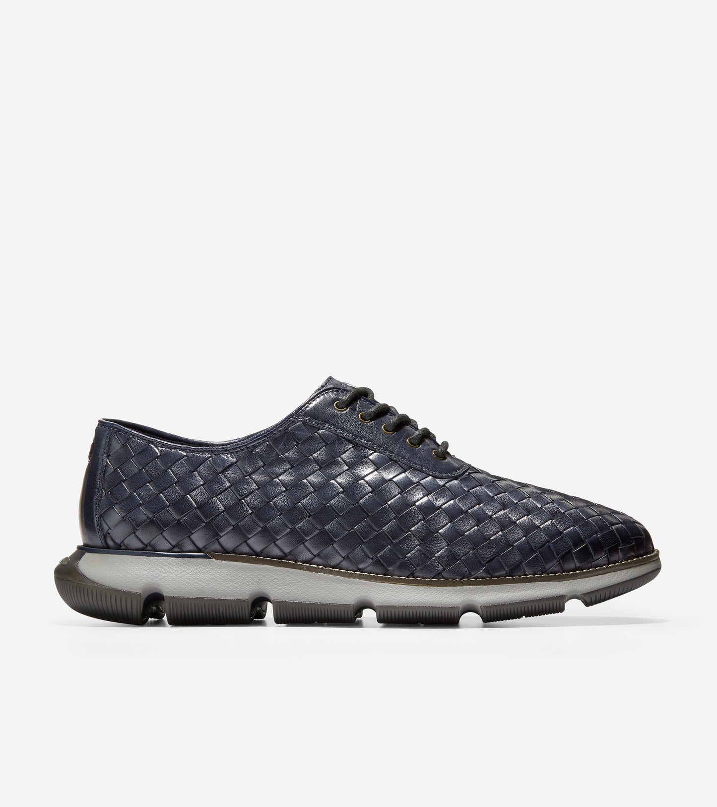 c34795-Men's 4.ZERØGRAND Hand-Woven Oxford-Marine Blue-Ironstone