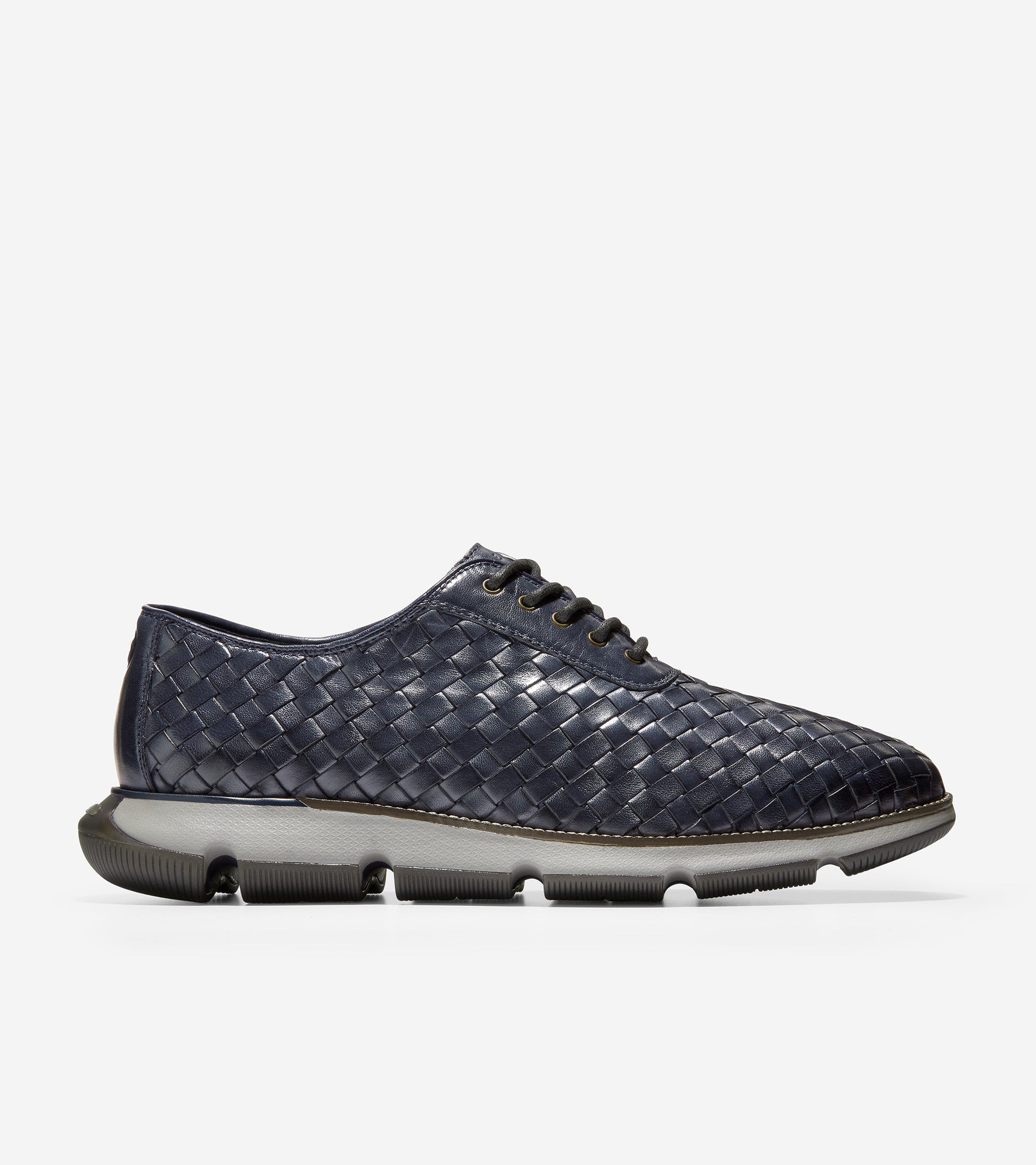 c34795-Men's 4.ZERØGRAND Hand-Woven Oxford-Marine Blue-Ironstone