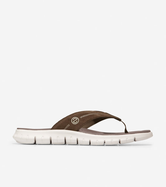 c35174-Men's ZERØGRAND Thong Sandal-Riverstone-Oyster