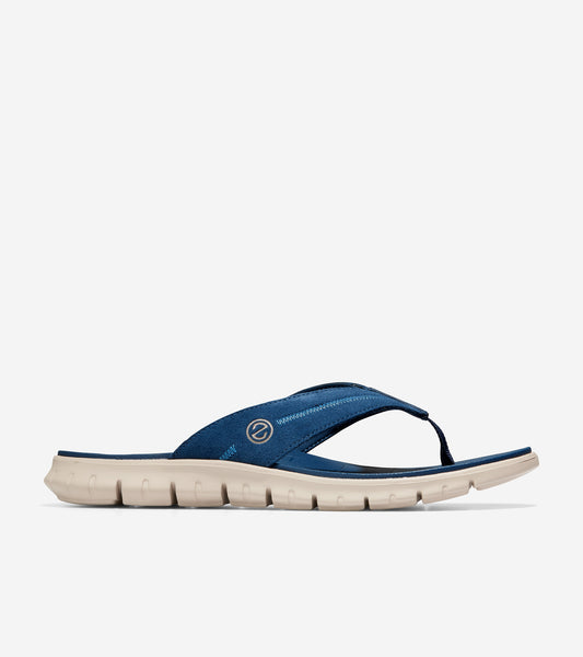 c35175-Men's ZERØGRAND Thong Sandal-Moonlit Ocean