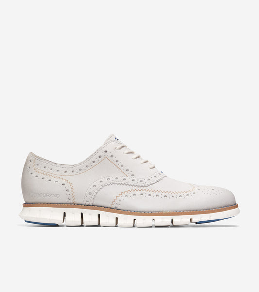 c35429-ZERØGRAND Wingtip Oxford-Oyster Mushroom
