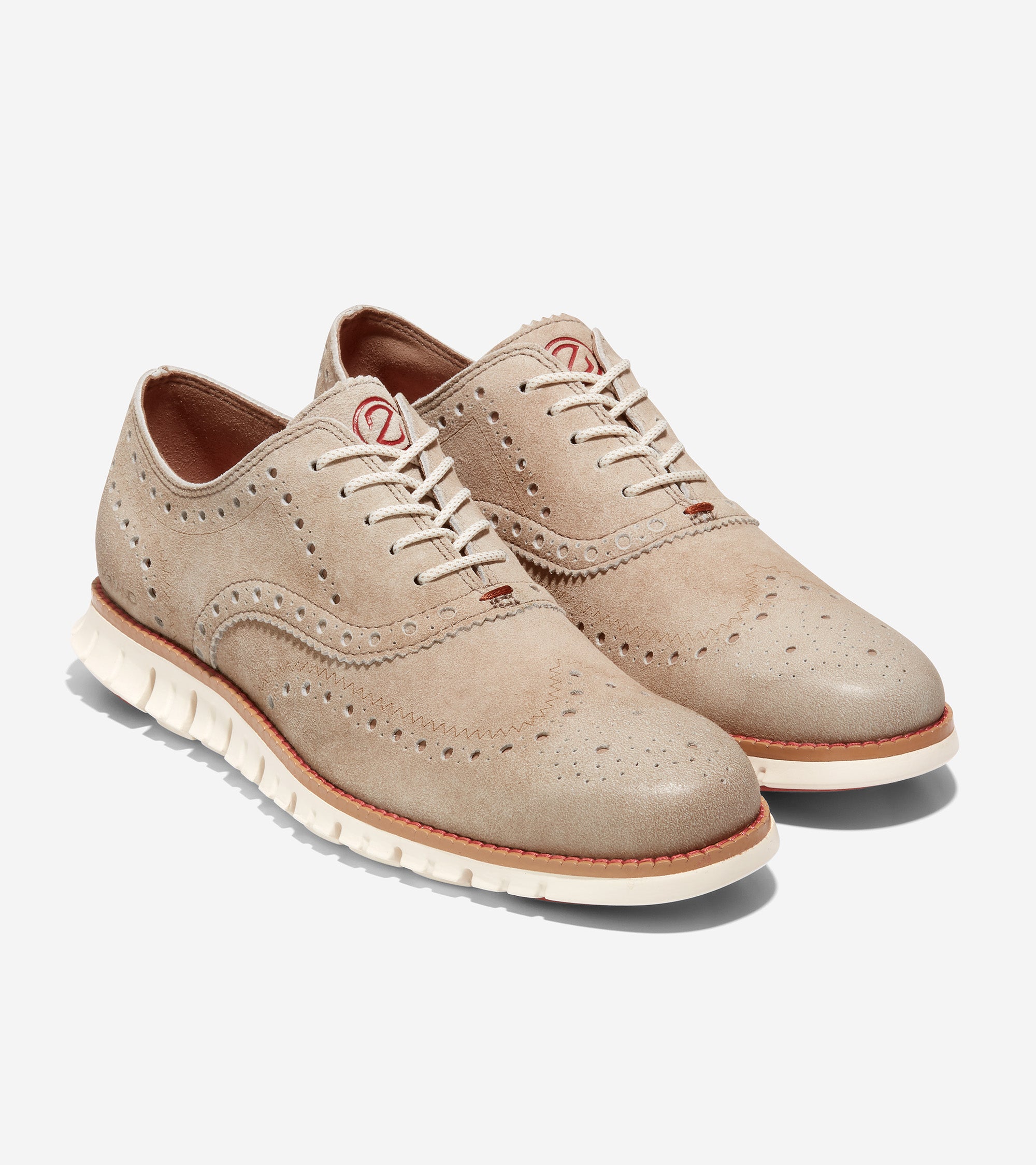 Cole haan suede wingtip shoes online