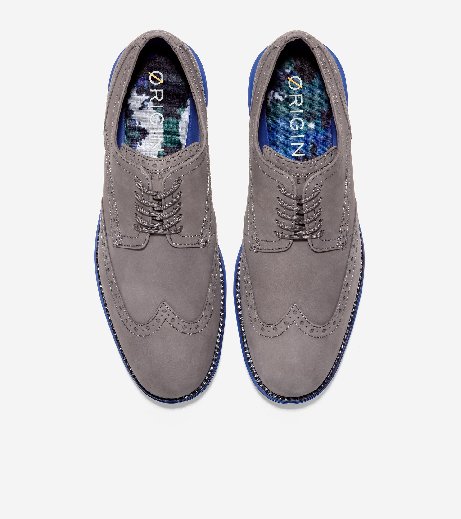 C36196-Men's ØriginalGrand Wingtip Oxford-Eiffel Tower-Dazzling Blue