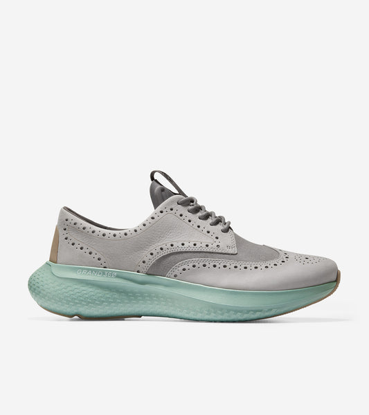 c36464-ZERØGRAND Changepace Wingtip Sneaker-Sleet-Granite