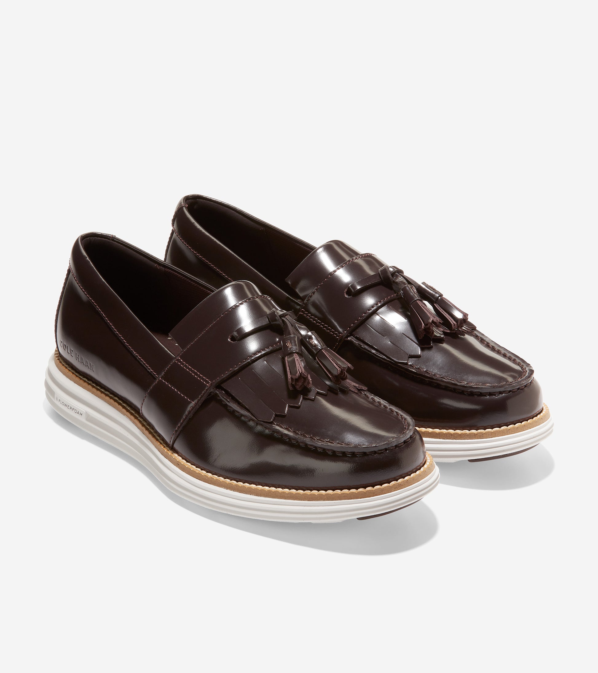 c36509-Men's ØriginalGrand Kiltie Loafer-Dark Chocolate-Optic White