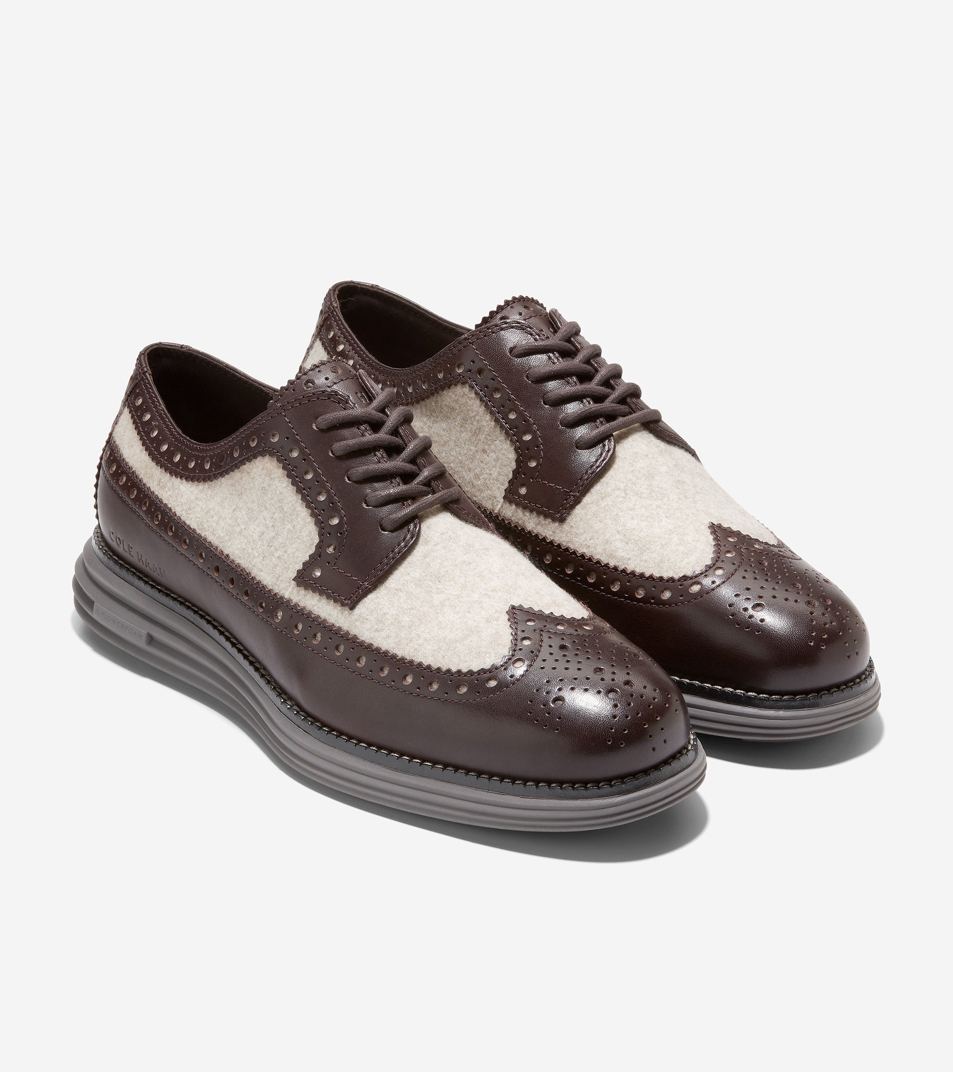 c36512-Men's ØriginalGrand Longwing Oxford-Taupe-Dark Chocolate