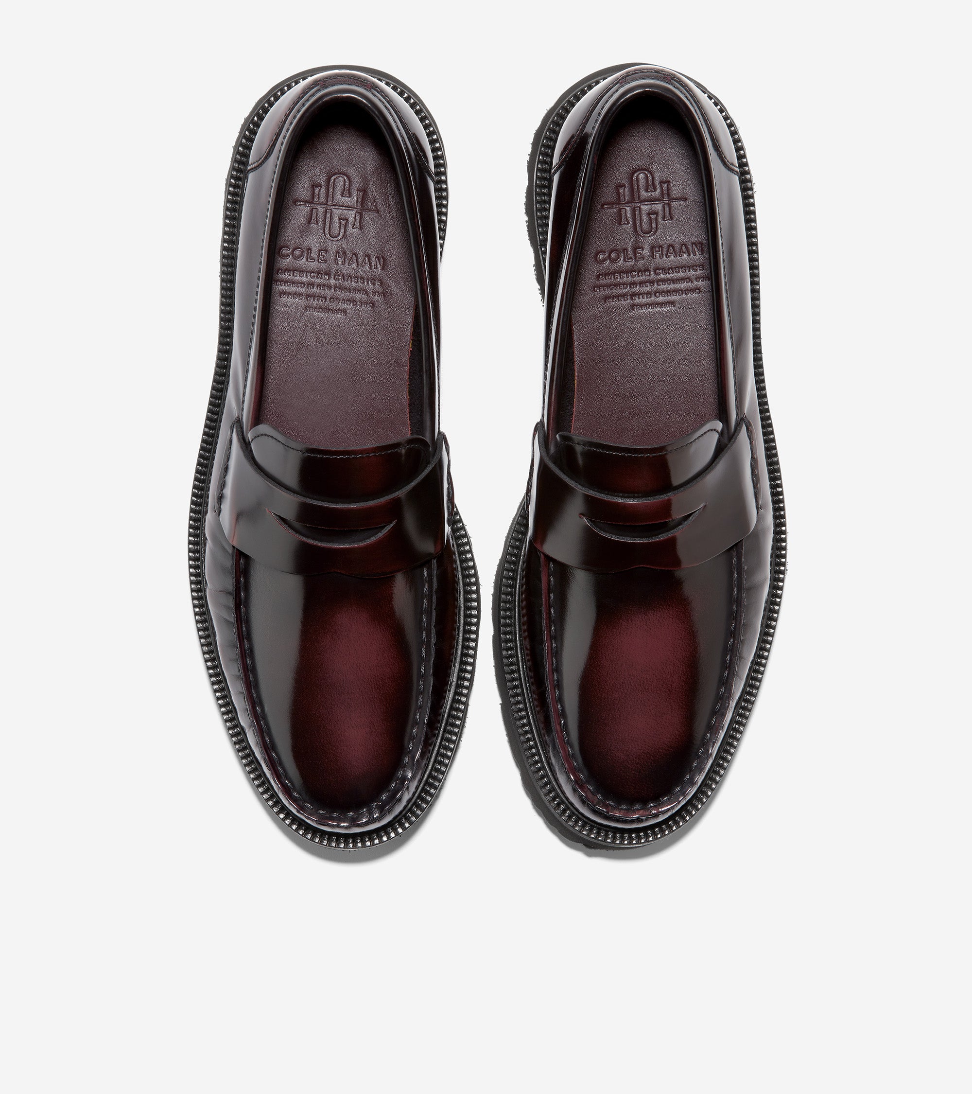 Men s American Classics Penny Loafer c36537 Deep Burgundy Black Cole Haan Saudi Arabia