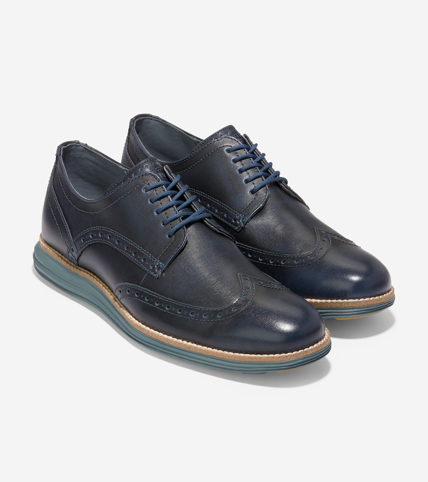 C36878-Men's ØriginalGrand Wingtip Oxford -Ensign Blue-Stormy Weather