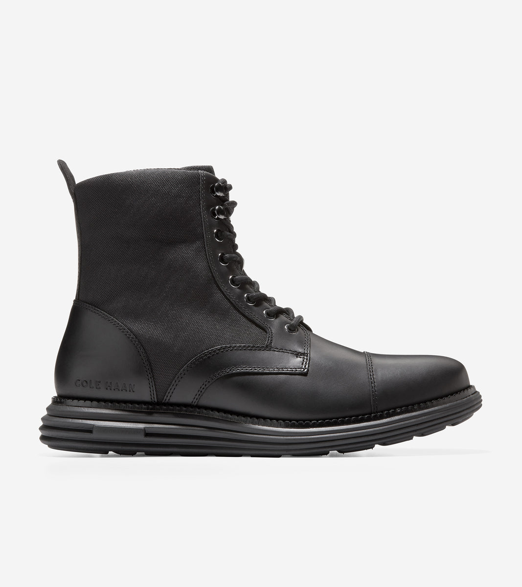 C37077-Men's ØriginalGrand Cap Toe Boot-Black-Black