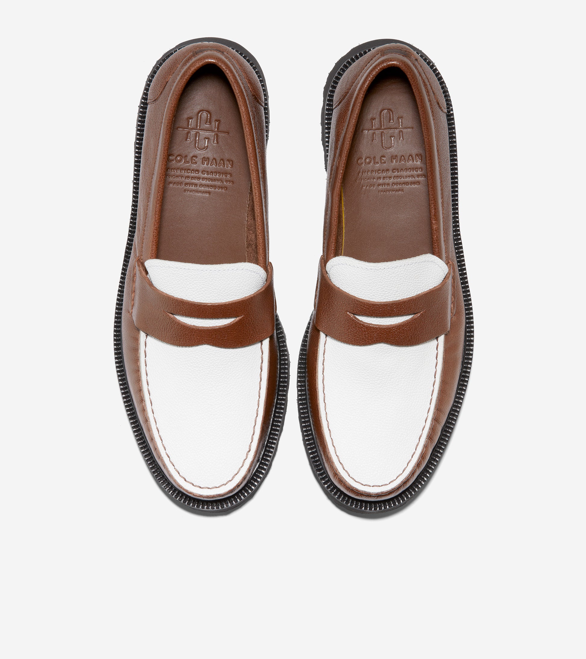 c37079-Men's American Classics Penny Loafer-Chestnut Spectator