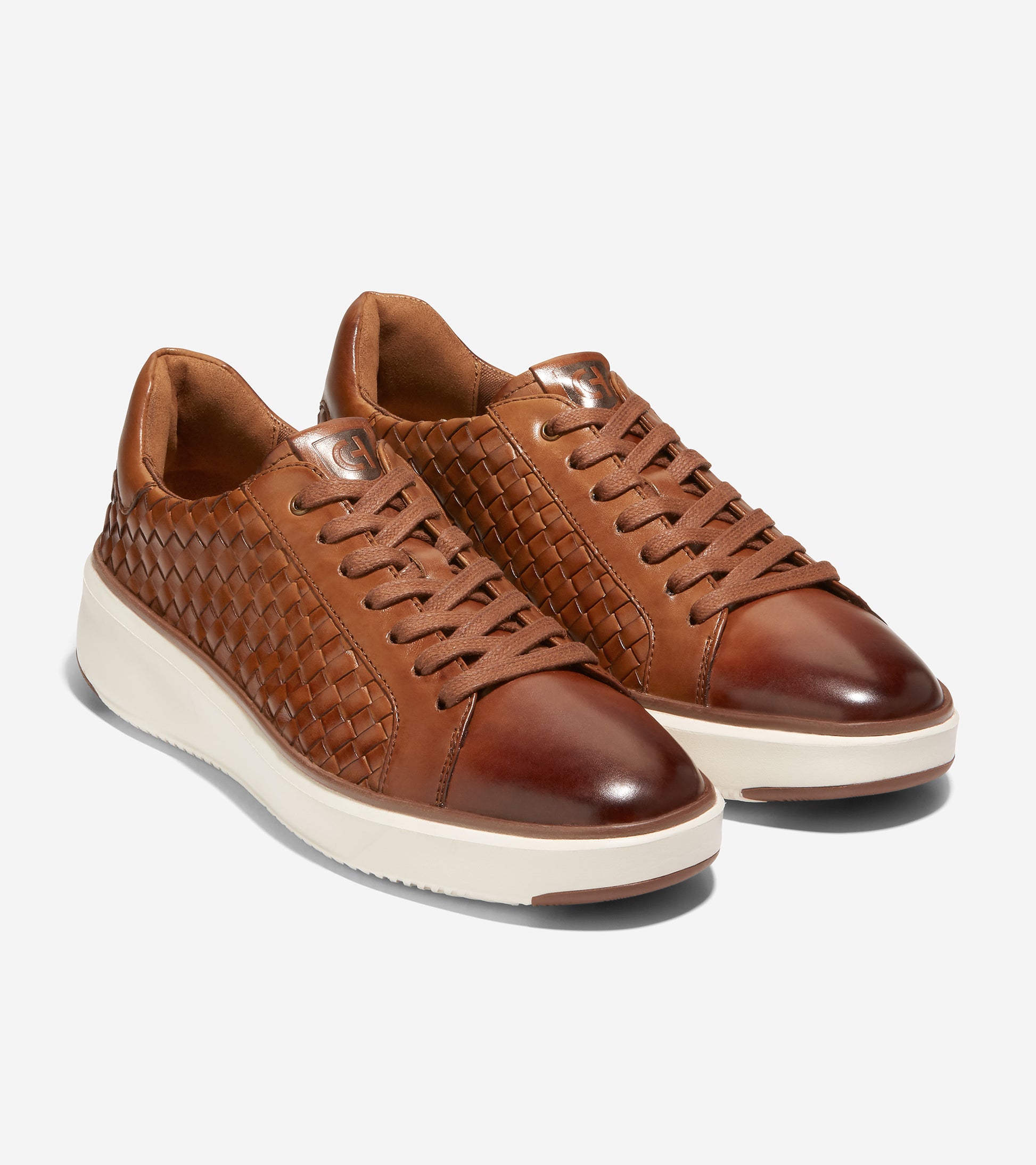 C37129-Men's GrandPrø Topspin Woven Lux Sneaker-British Tan-Ivory