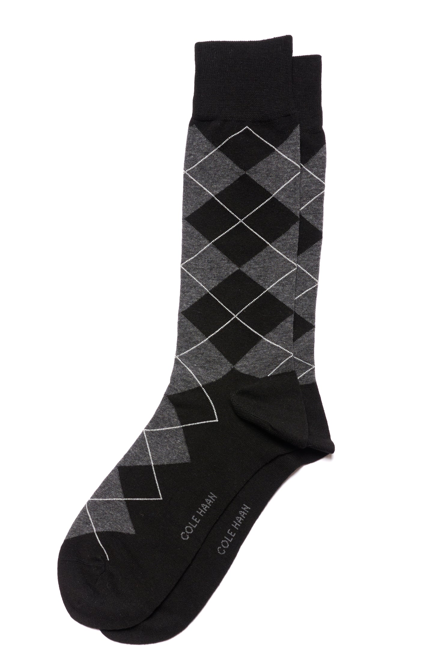 CHM201DR41001-1Pk Classic Argyle Dress Crew-Black