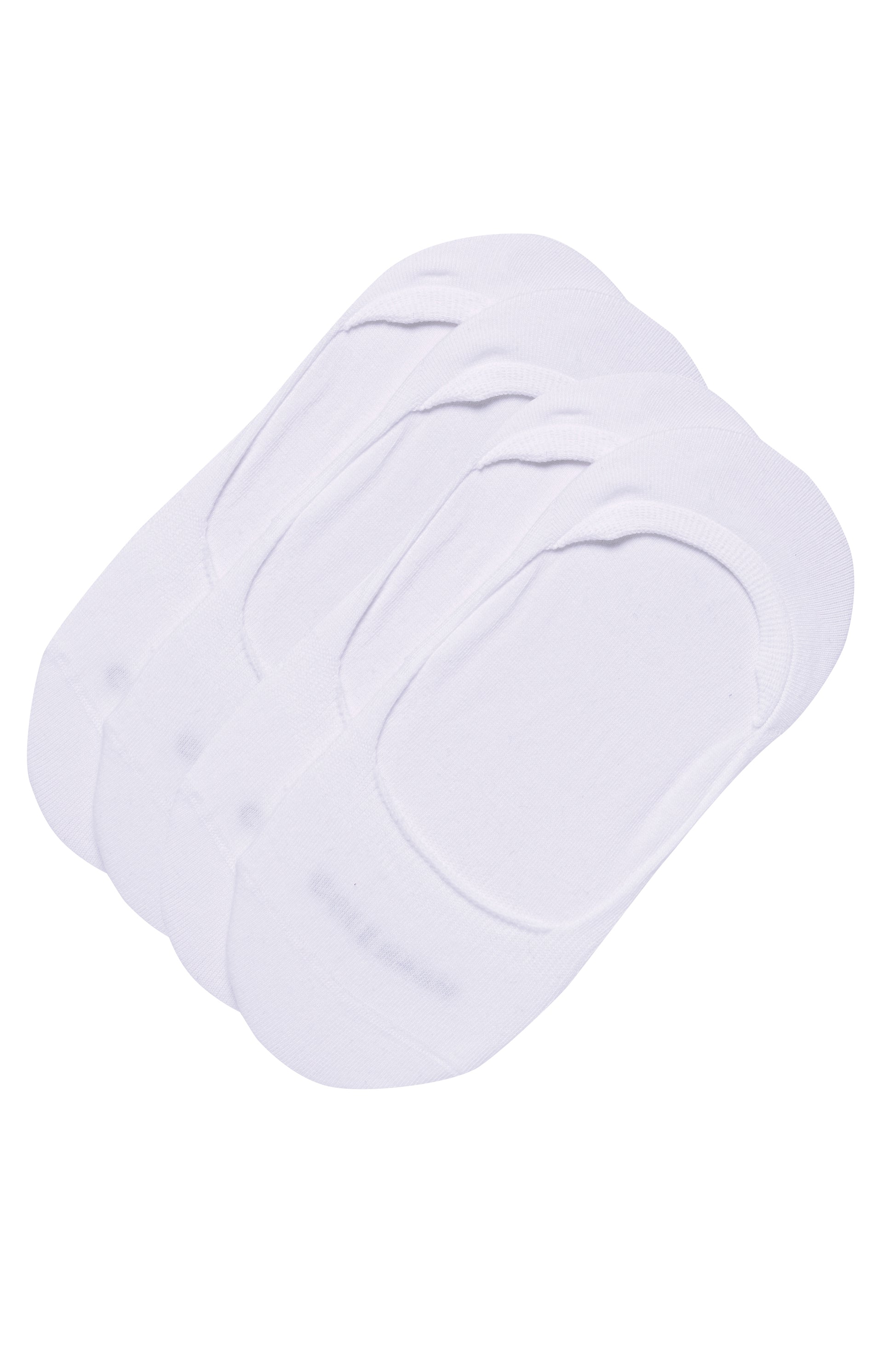 CHW201LN75004-2Pk Combed Cotton No Show Liner-White