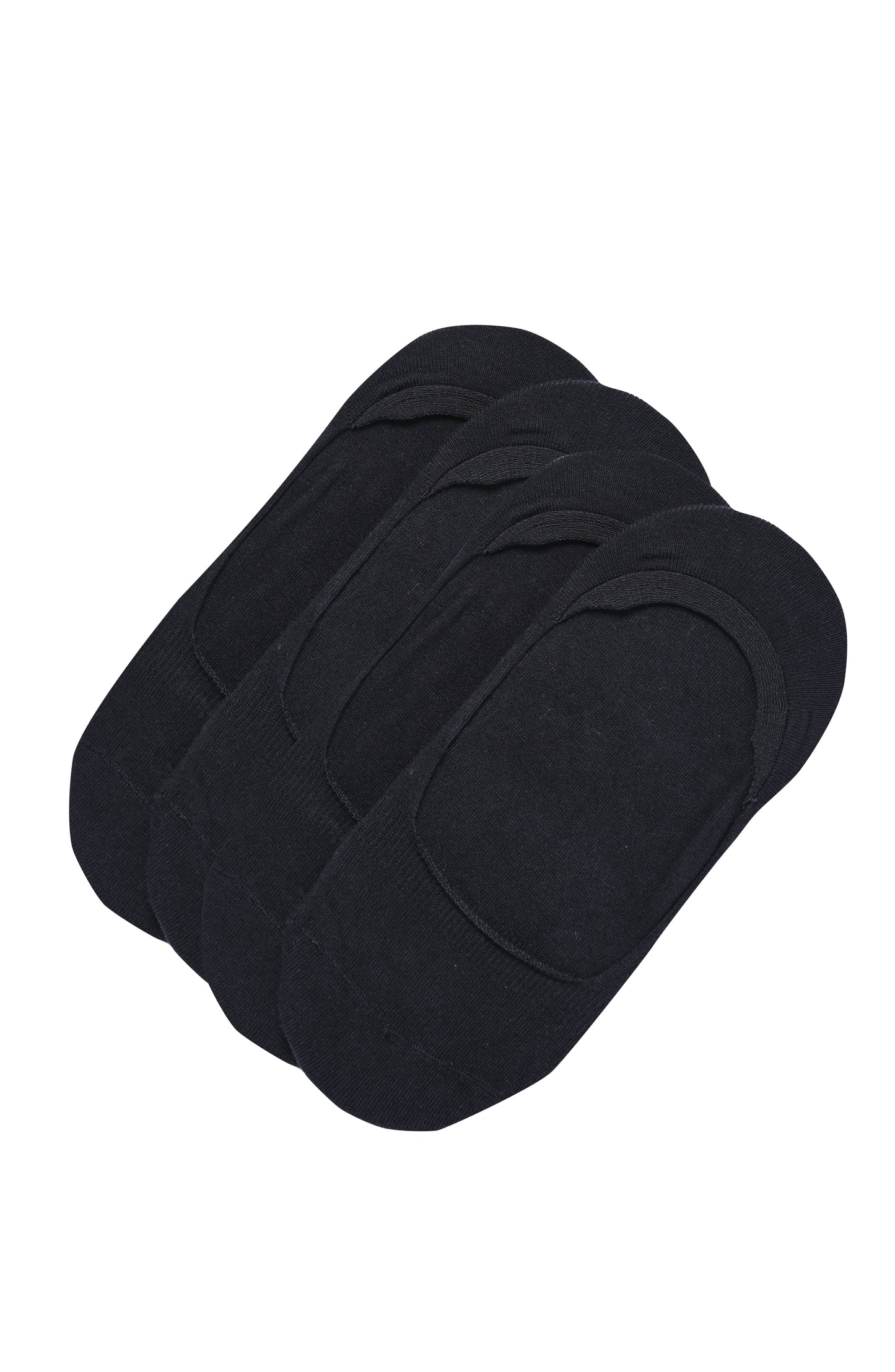 CHW201LN75007-2Pk Combed Cotton No Show Liner-Black