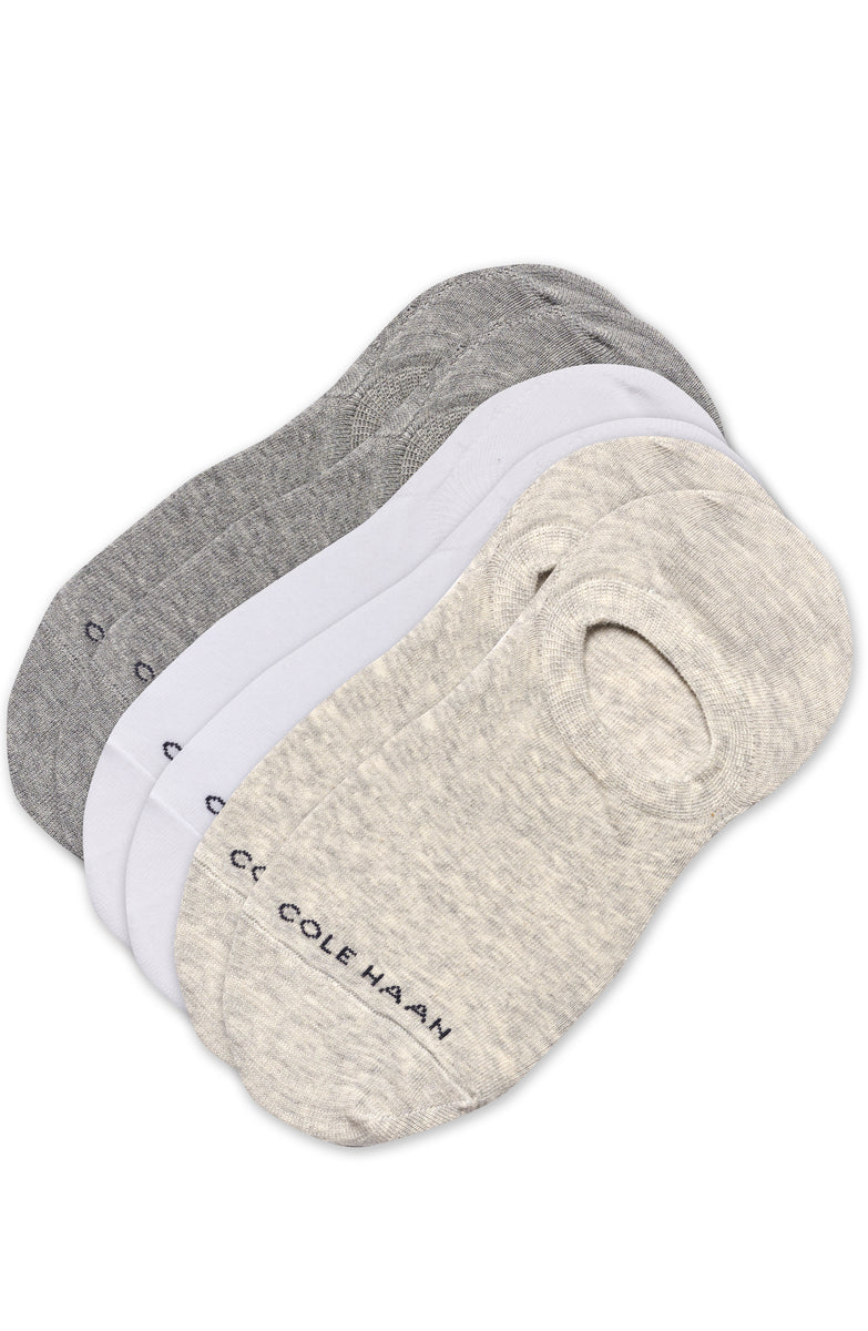 CHW211LN05003-3Pk Solid Sneaker Liner-Grey Assorted