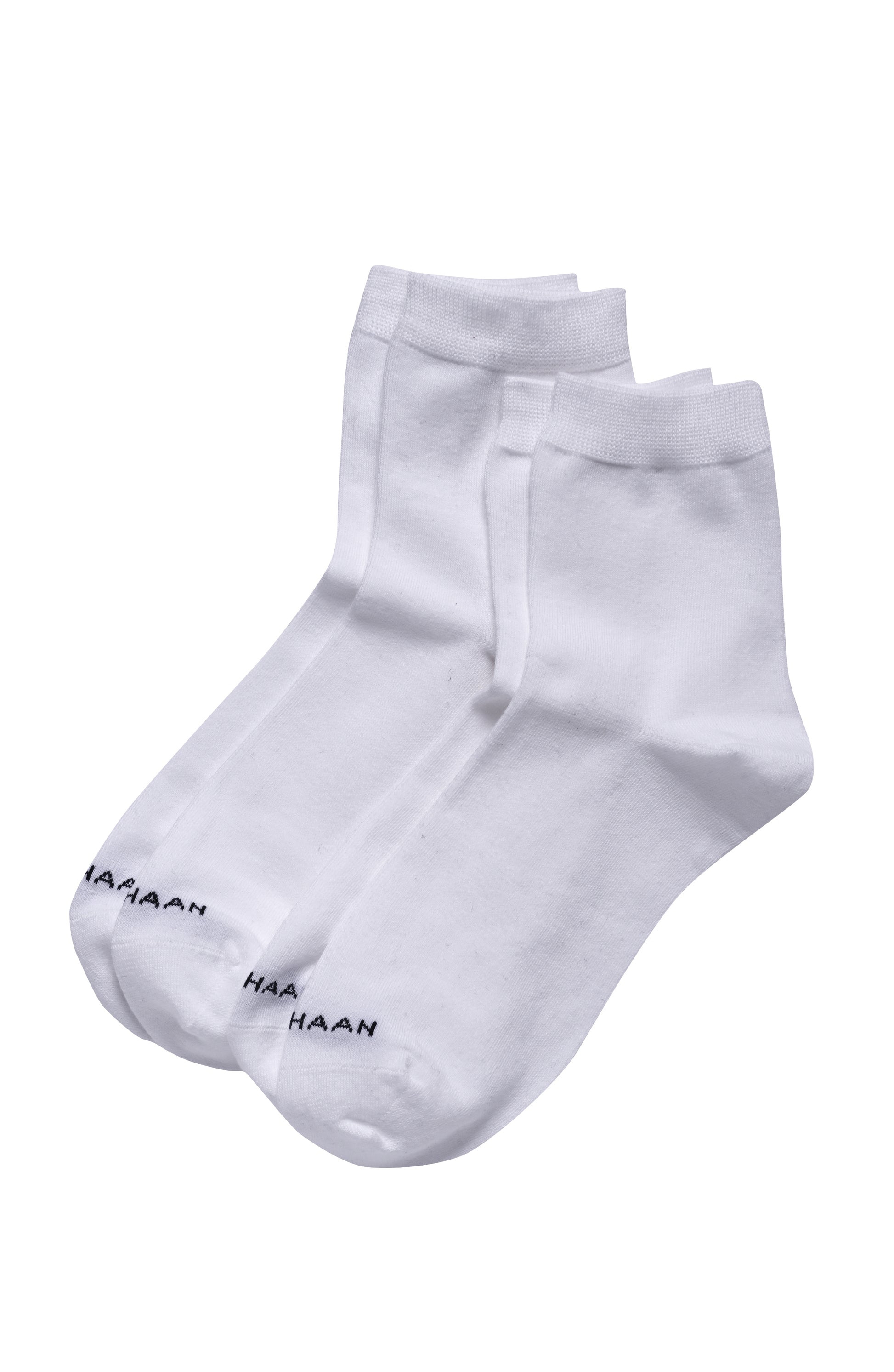 CHW223CR03002-2Pk Solid Short Crew-White