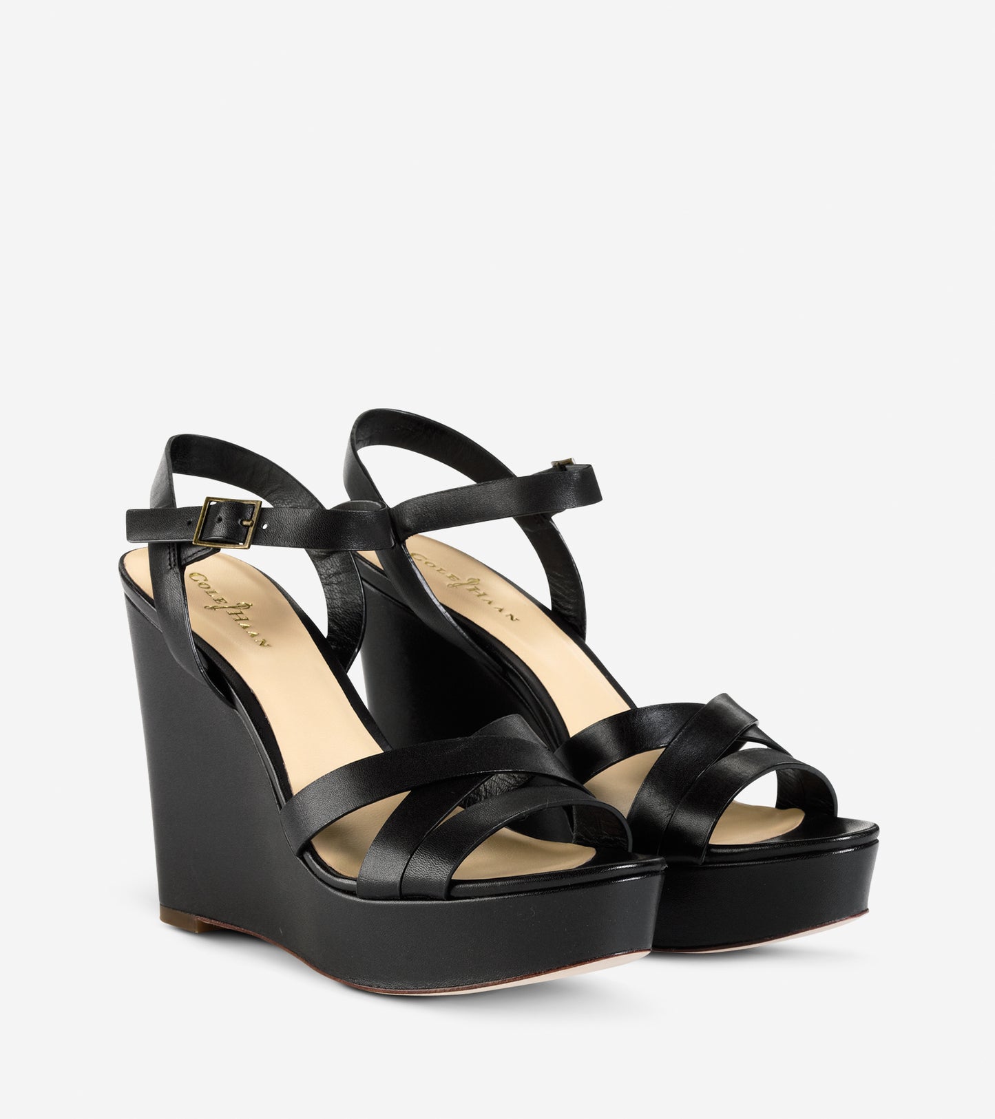 ColeHaan-Melrose Wedge-d41169-Black Calf