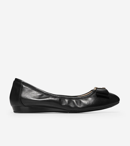 ColeHaan-Tali Bow Ballet Flat-d43262-Black