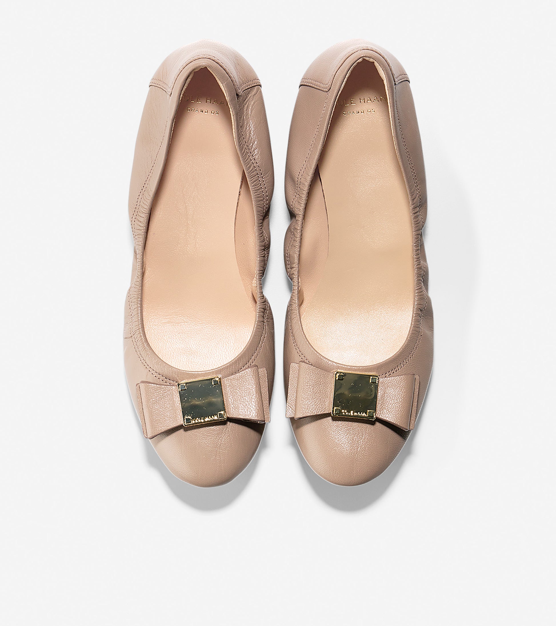 ColeHaan-Tali Bow Ballet Flat-d43263-Maple Sugar