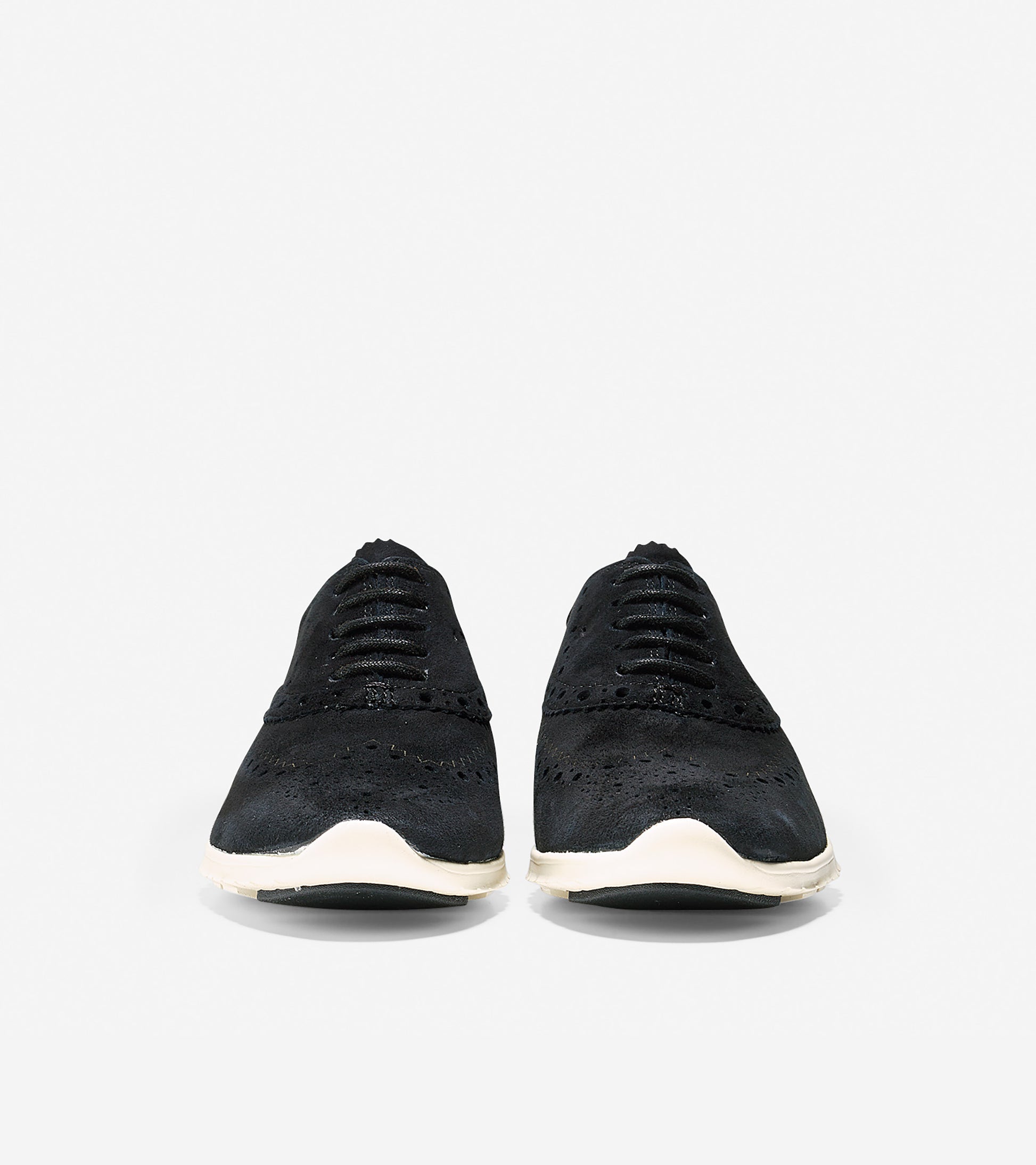 ColeHaan-ZERØGRAND Wingtip Oxford-d44060-Black Suede