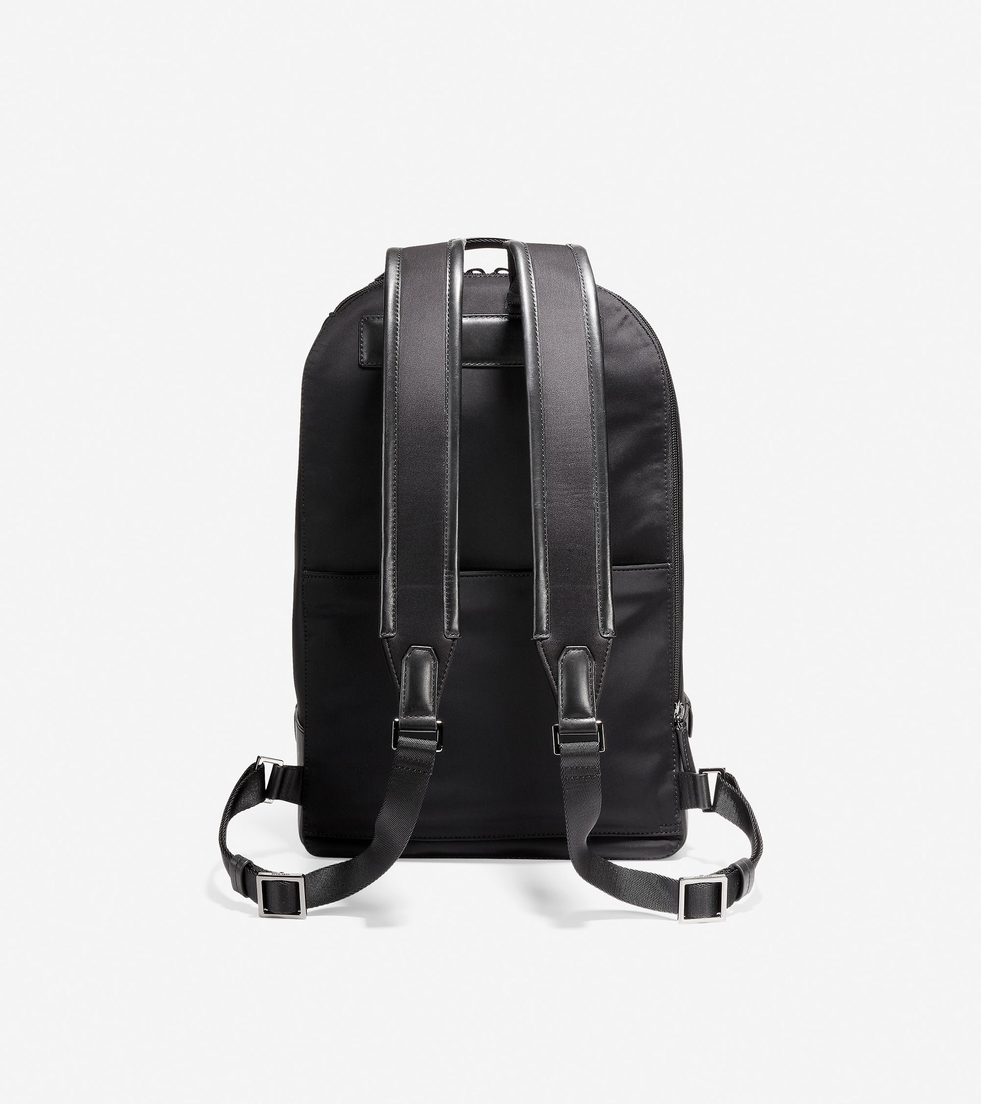 ben sherman faux leather backpack GRANDSERIES Nylon and Leather Backpack-F11332-BLACK – Cole Haan Saudi Arabia
