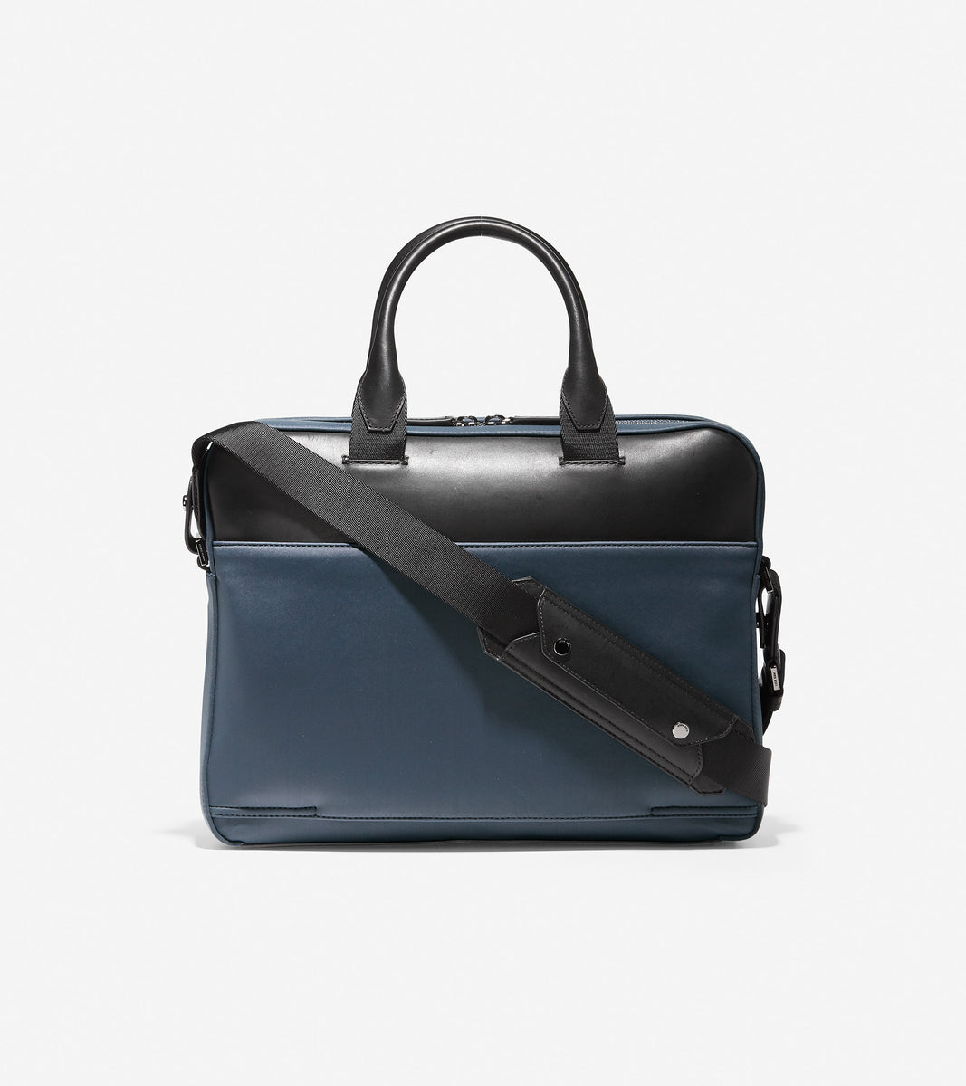 ColeHaan-GRANDSERIES Nylon and Leather Attache-f11338-Ombre Blue