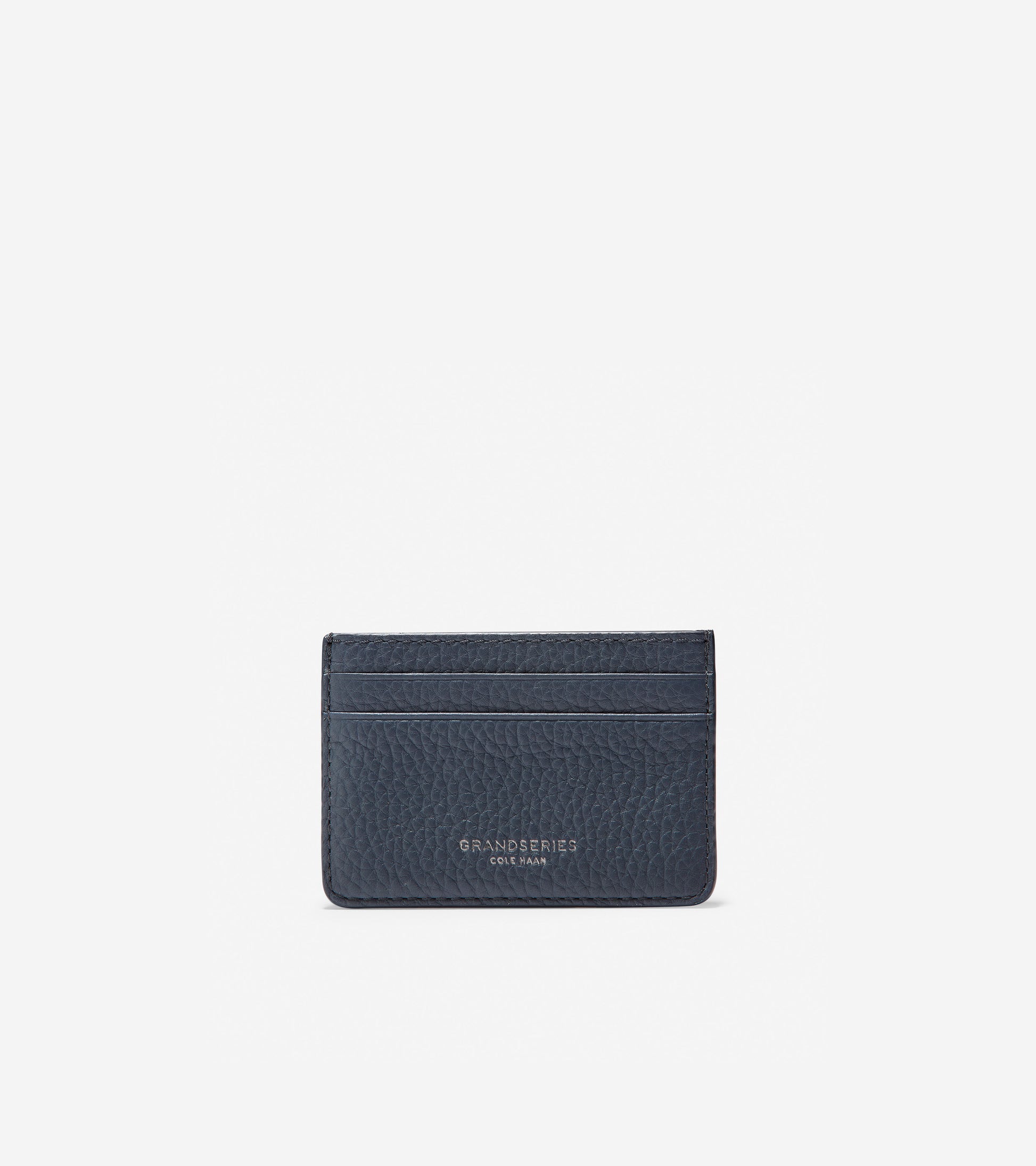 ColeHaan-GRANDSERIES Pebbled Leather Card Case-f11369-Default Title