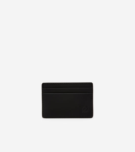 ColeHaan-ZERØGRAND Card Case-f11380-Black-Cyber Yellow