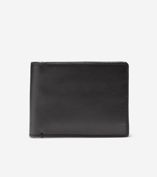 ColeHaan-GRANDSERIES Leather Bifold With Removable Pass Case-f11424-Black