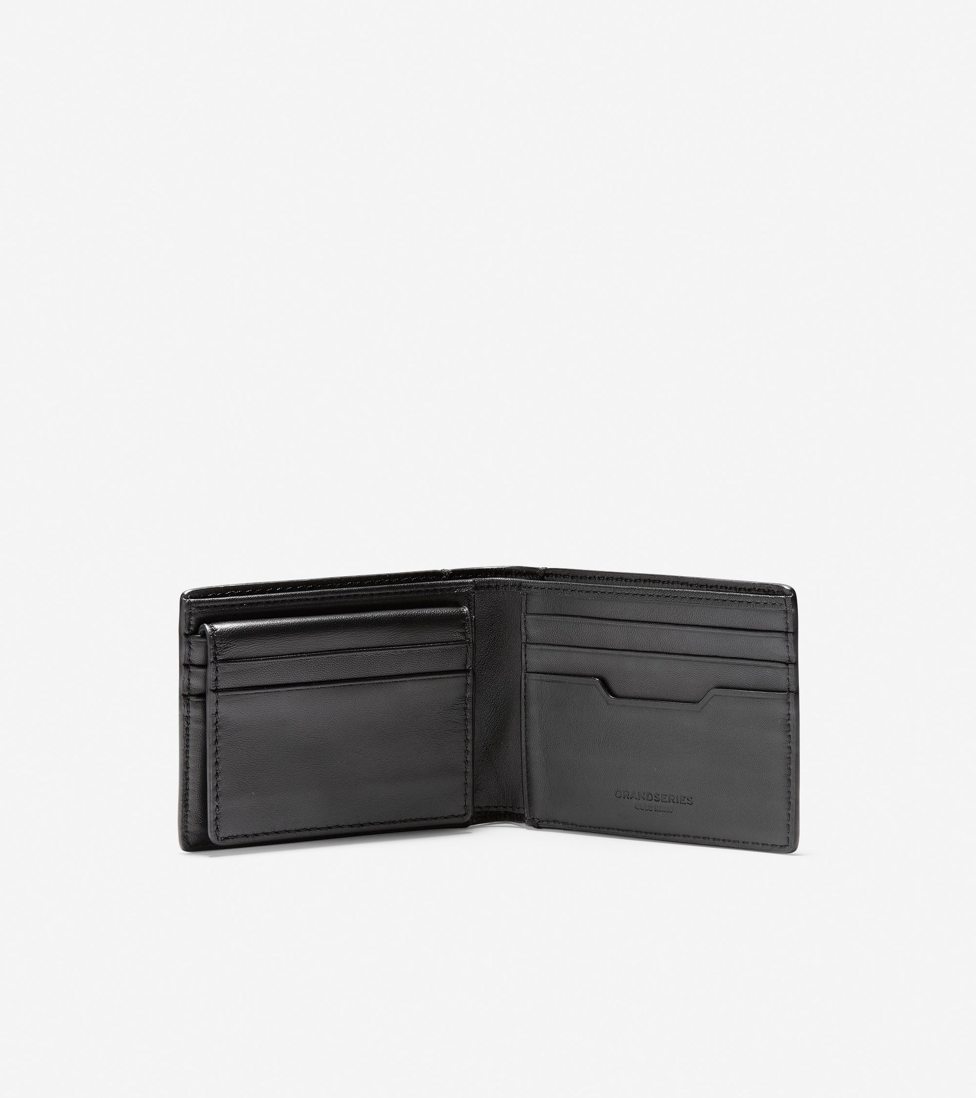 ColeHaan-GRANDSERIES Leather Bifold With Removable Pass Case-f11424-Black