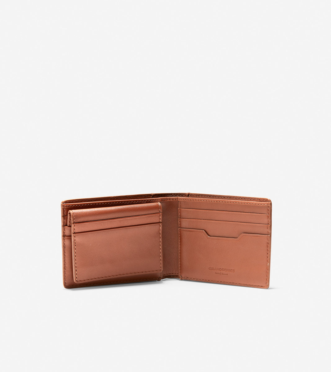 ColeHaan-GRANDSERIES Leather Bifold With Removable Pass Case-f11425-British Tan