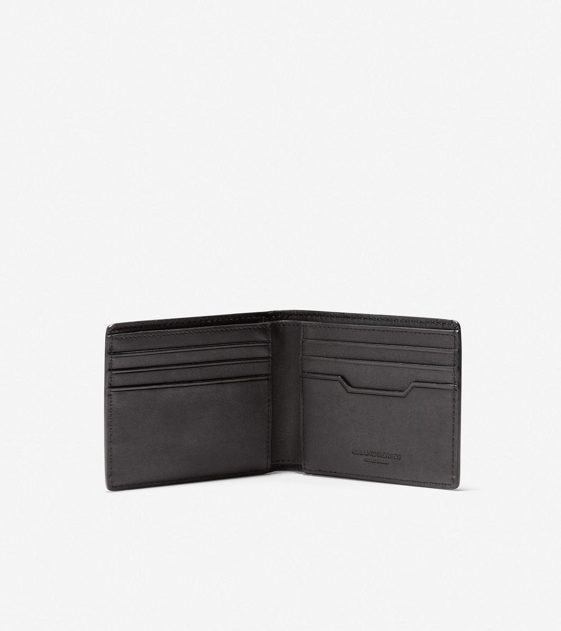 ColeHaan-GRANDSERIES Leather Slim Bifold-f11428-Black