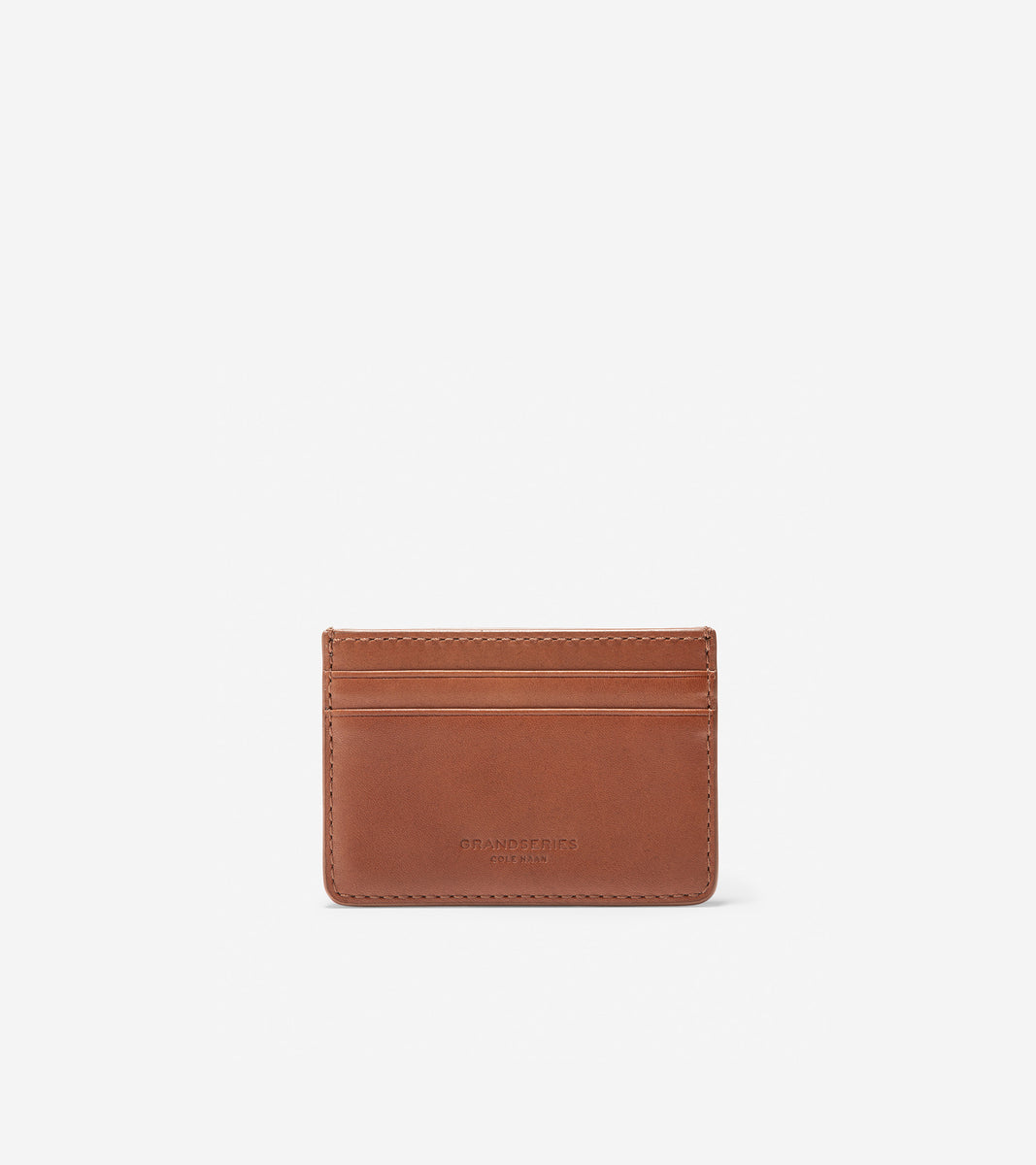 ColeHaan-GRANDSERIES Leather Card Case-f11437-British Tan
