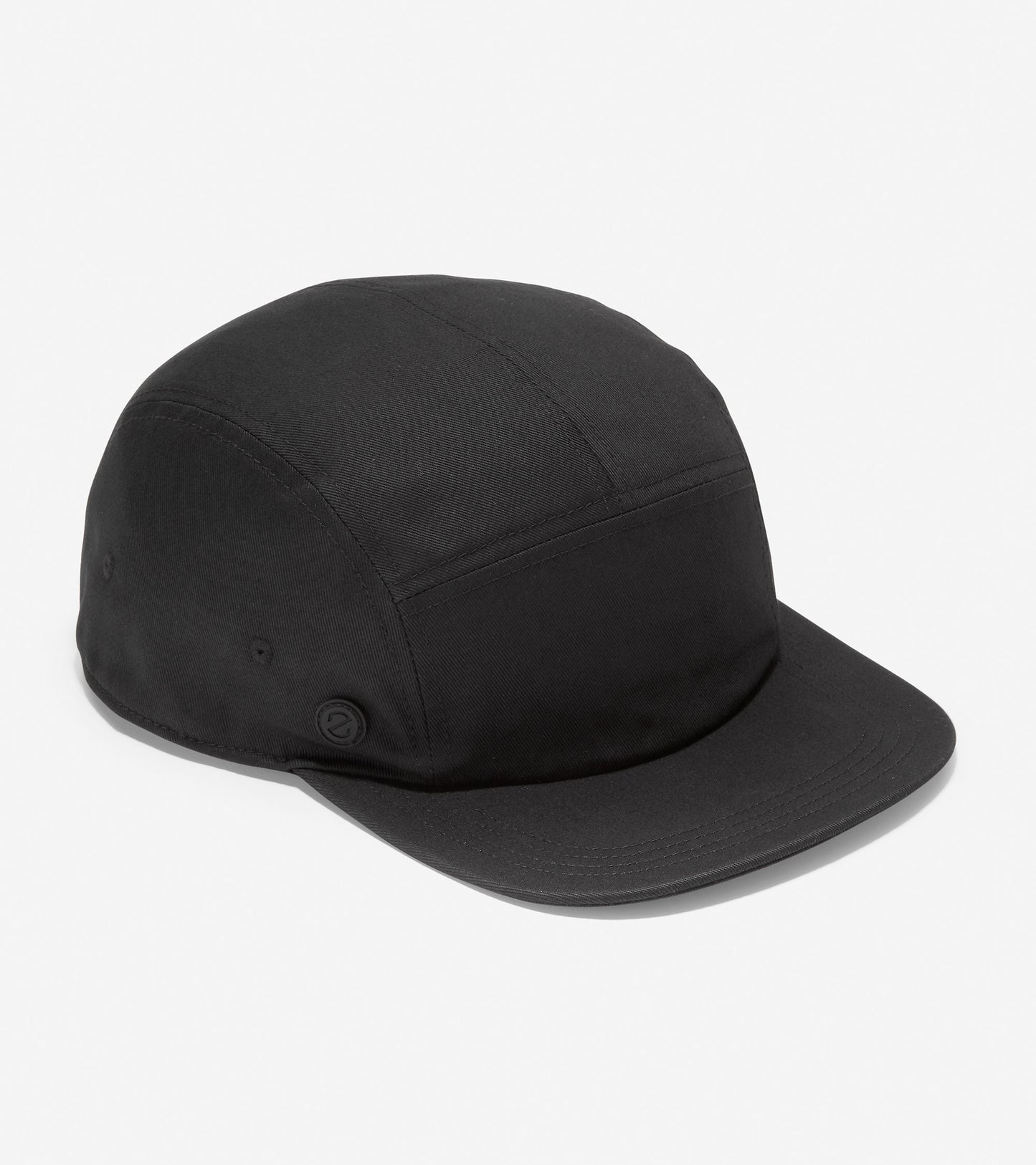 f12184-ZERØGRAND Split Front Baseball Hat-Black