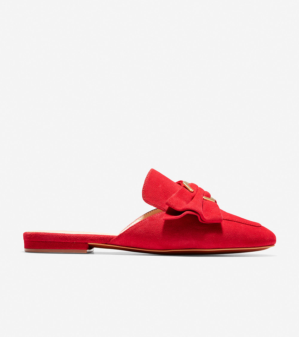ColeHaan-Leela Bow Loafer Mule-w13019-Red