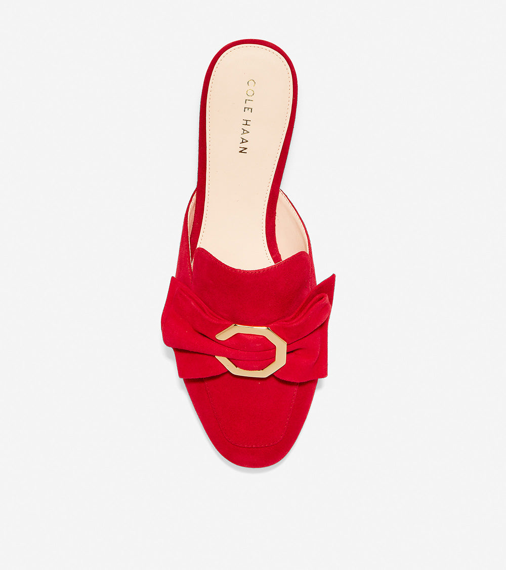 ColeHaan-Leela Bow Loafer Mule-w13019-Red