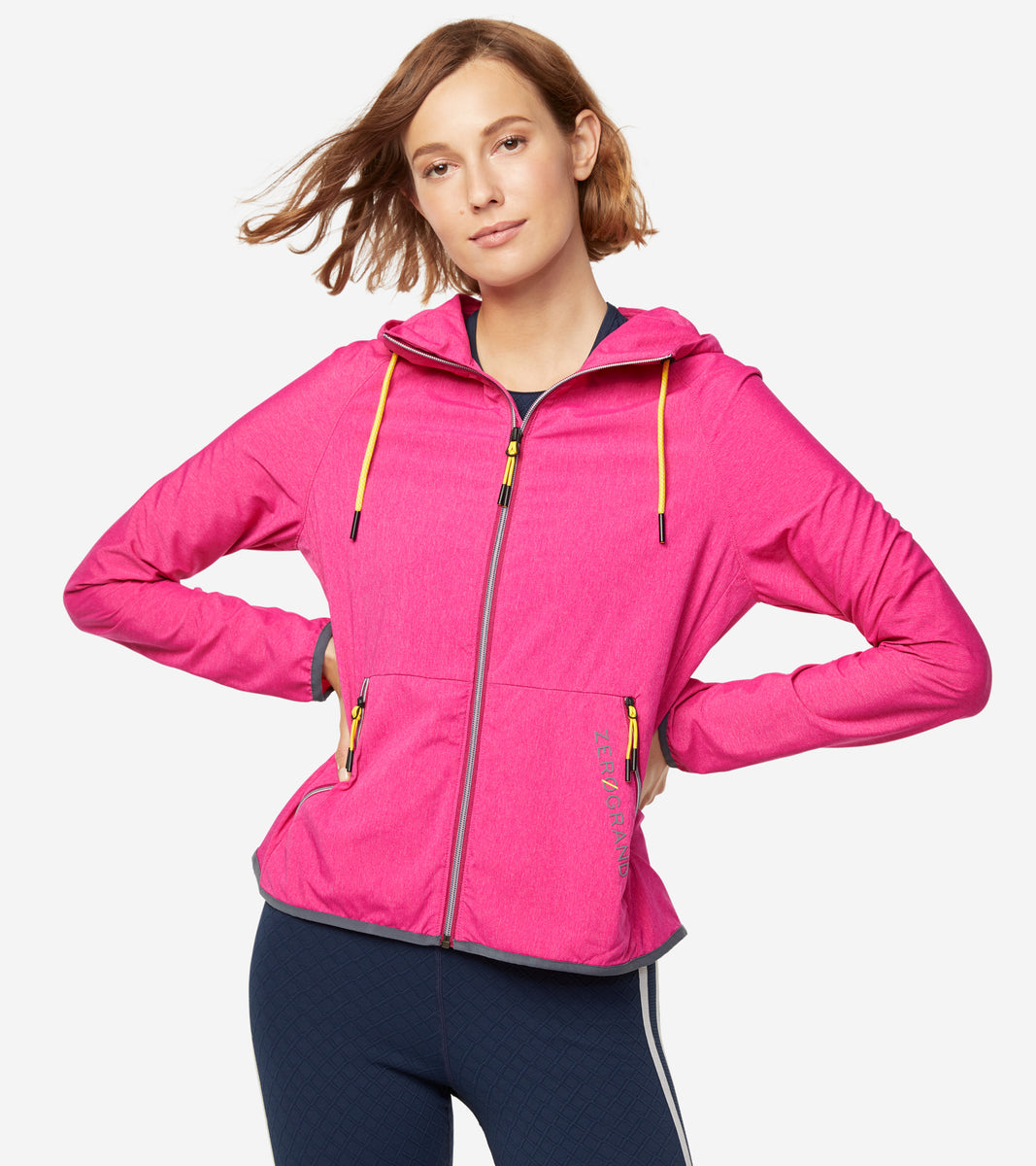 ColeHaan-ZERØGRAND Packable Running Jacket-t10277-Pink Glow