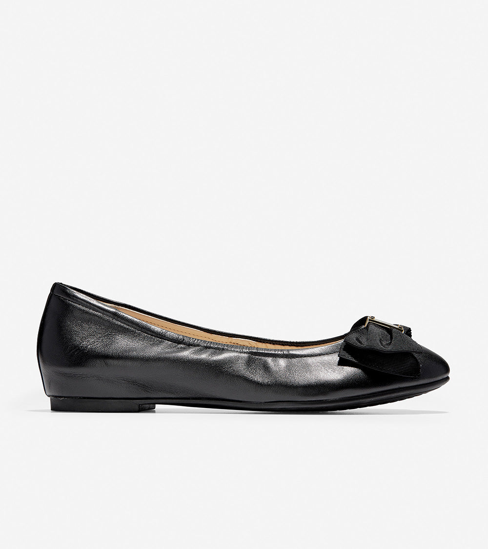 ColeHaan-Tali Soft Bow Ballet-w12248-Black
