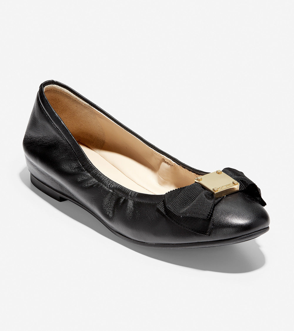 ColeHaan-Tali Soft Bow Ballet-w12248-Black