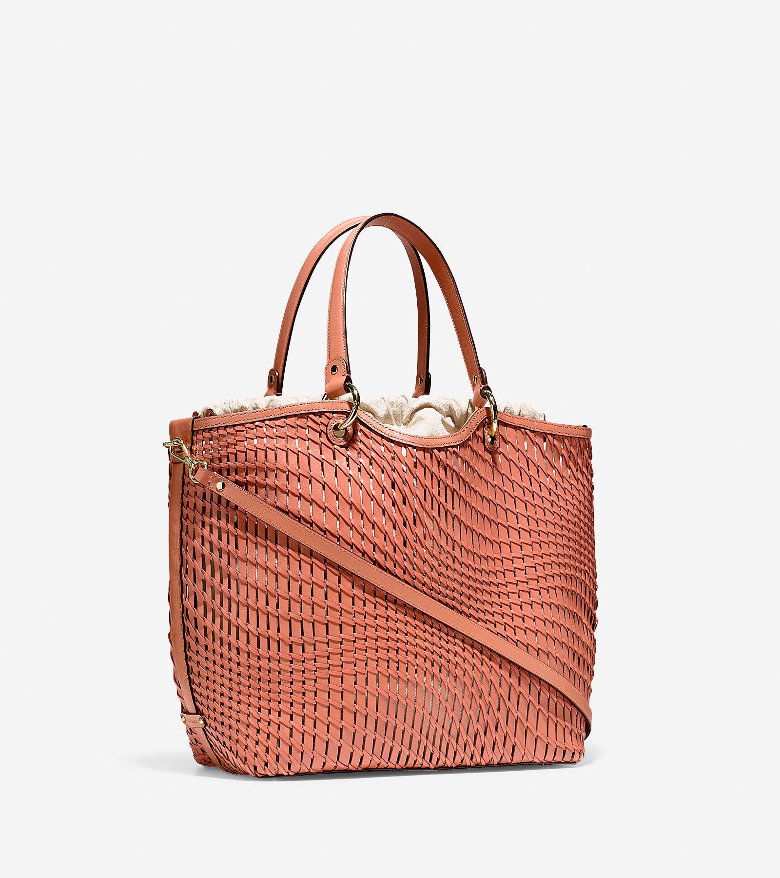 ColeHaan-Genevieve Open Weave Tote-u01997-Nectar